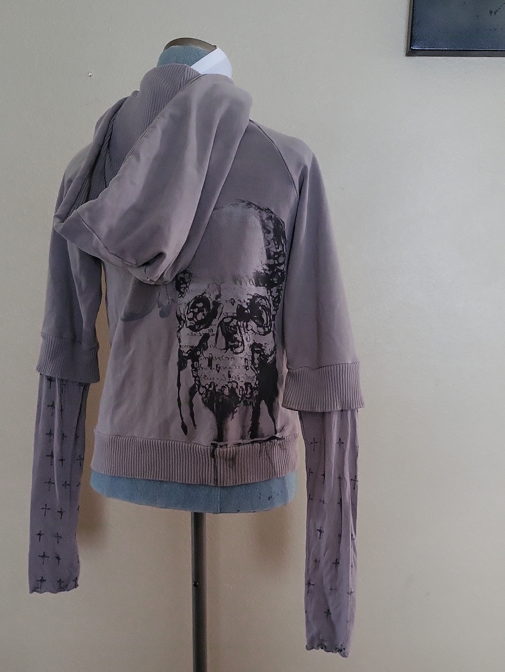 Vintage Y2k Monarchy Skull Hoodie Sweatshirt